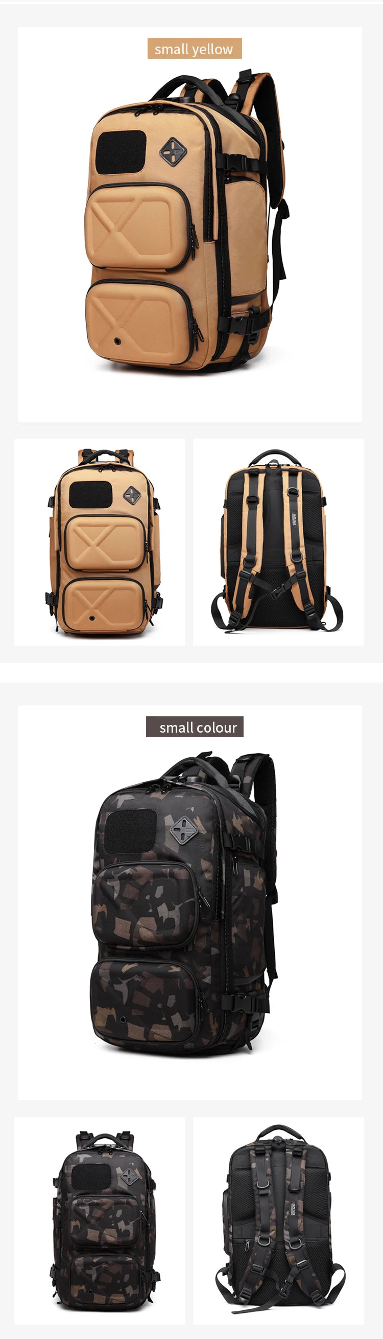 Tactical Cross Backpack | High-Capacity Men's Hiking & Sling Bag with Belt Pack Option
