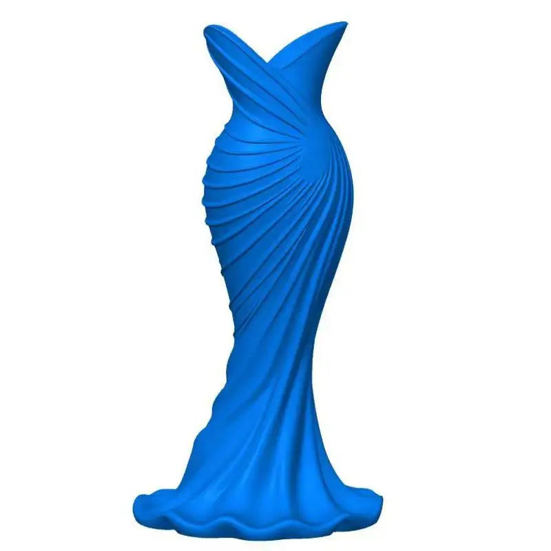 Dress-Shaped Sculptural Decorative Vase