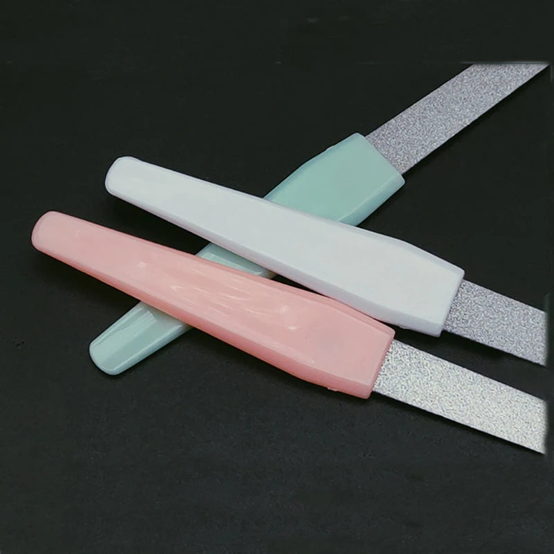 Professional Metal Nail File — Double-Sided Stainless Steel Manicure Tool