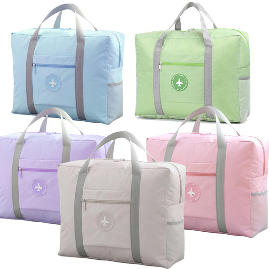 Foldable Travel Tote Duffle Bag for Women & Men | Airline Personal Item, Gym, Overnight & Weekend Bag | 7 Colors