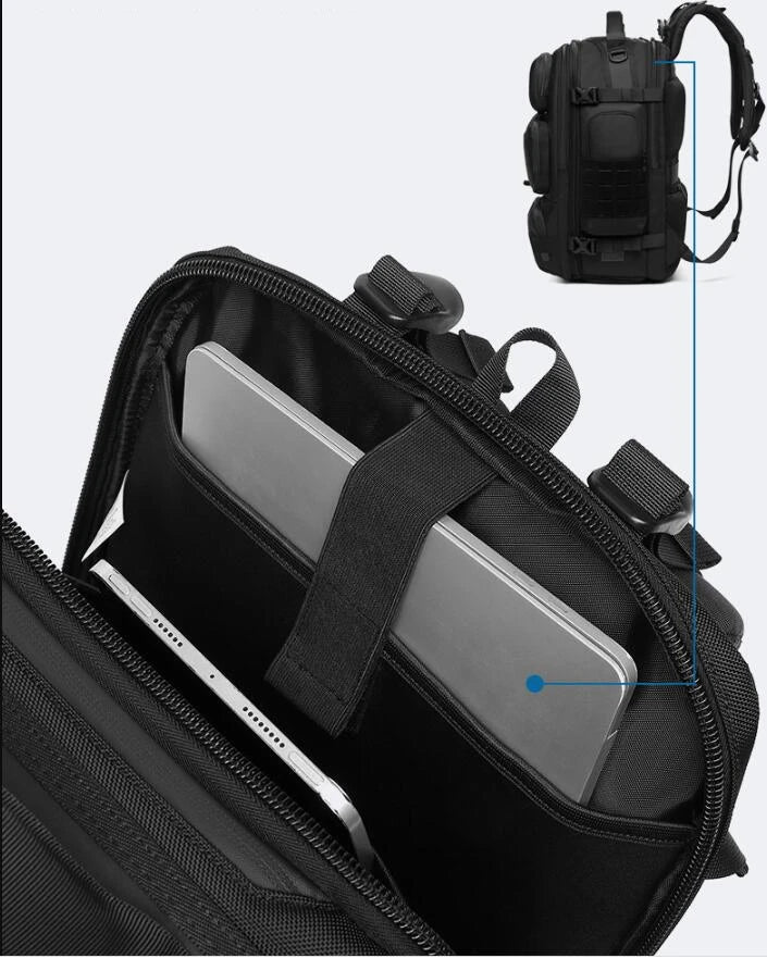 Large Capacity Waterproof Travel Backpack | Men's Outdoor Multi-Function Weekend Bag
