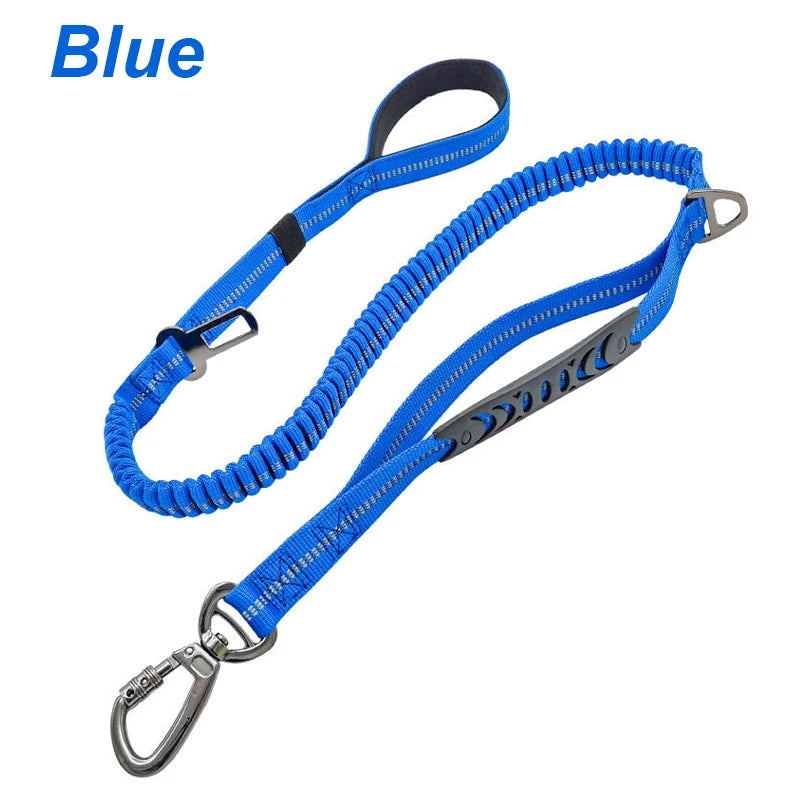 Adjustable Pet Dog Nylon reflective multi-functional retractable dog leash Car Seat Belt Cushioning Retractable Reflectivenylon