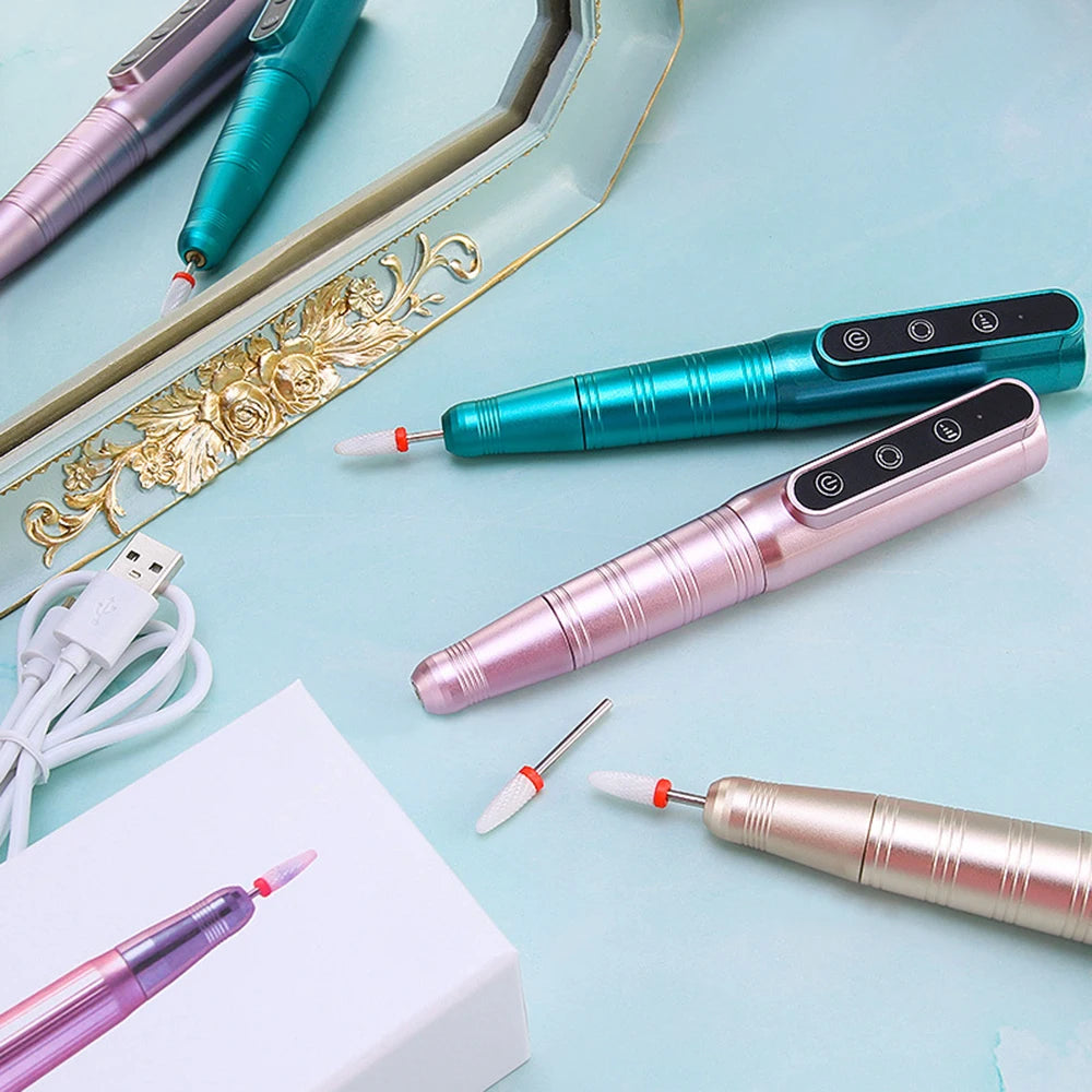 35000RPM Wireless Rechargeable Nail Drill Pen — Portable Electric Manicure Machine
