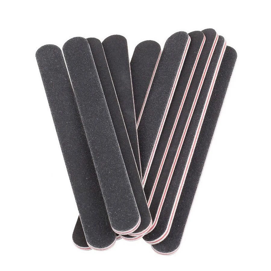 5-Pack Emery Board Nail Files — Double-Sided Manicure Set