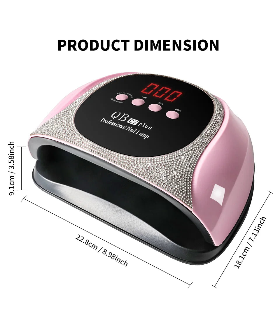 57 LED UV/LED Nail Lamp — Professional Gel Polish Curing Light with Diamond Design