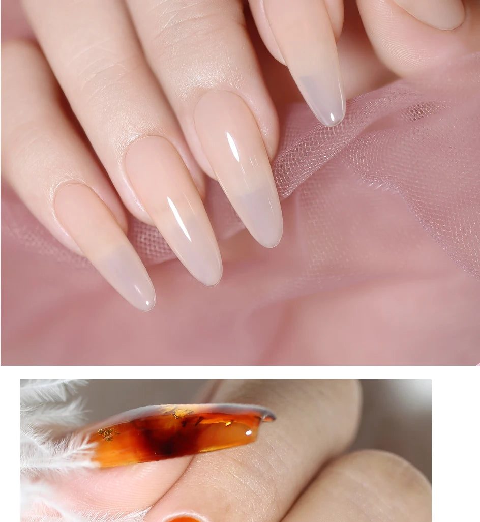 NAILCO Jelly Gel Nail Polish | HEMA-Free Soak Off UV LED Semi-Permanent Gel Varnish — 70 Colors