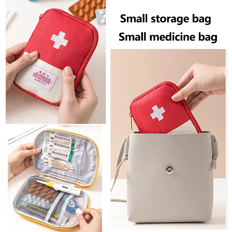 Portable First Aid & Medical Storage Bag – Oxford Cloth, Foldable, Multi-Pocket Organizer for Home, Travel & Outdoor | S, M, L