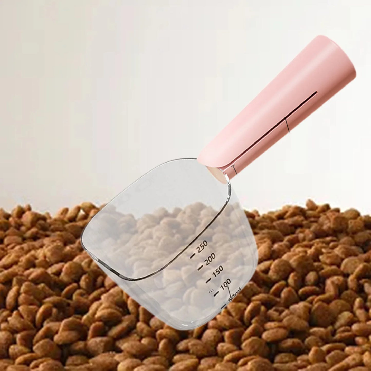 Pet Treat Scoop Measuring Cup Portable Tools Accessories Dog Spoon with Bag Clip Dog Food Measuring Spoon for Camping Shop