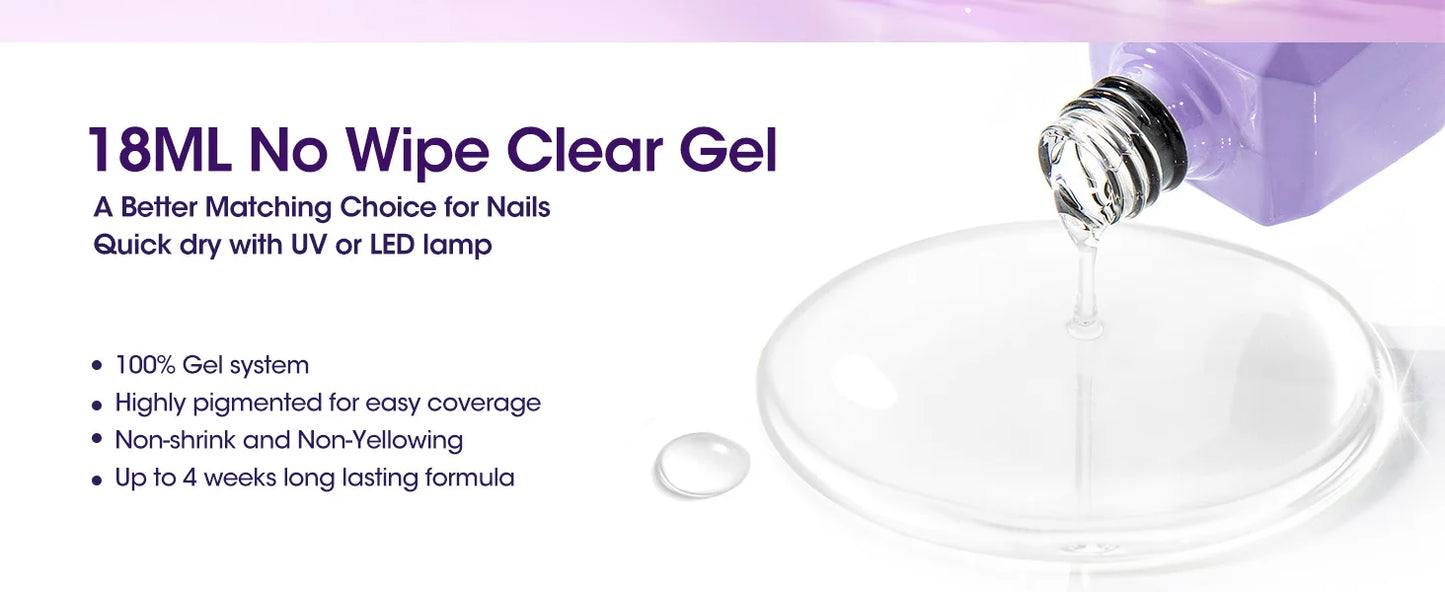 GELLEN Professional Gel Nail Set — 18ml 4-Piece Base Coat, Top Coat & Strengthener Kit for Long-Lasting Manicures