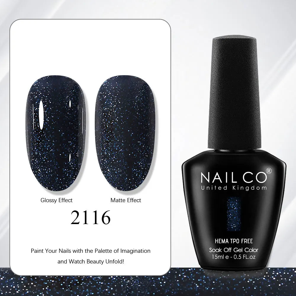 NAILCO Gel Nail Polish 15ml | 333 Colors UV/LED Soak-Off Semi-Permanent Gel Varnish | Long-Lasting Natural Resin Formula