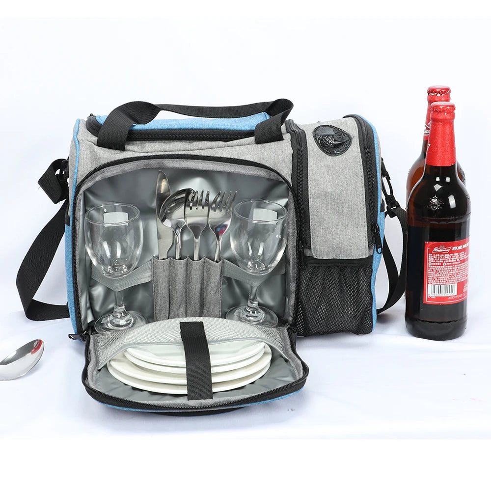 Insulated Lunch Bag — Waterproof Thermal Food Container with Adjustable Shoulder Strap
