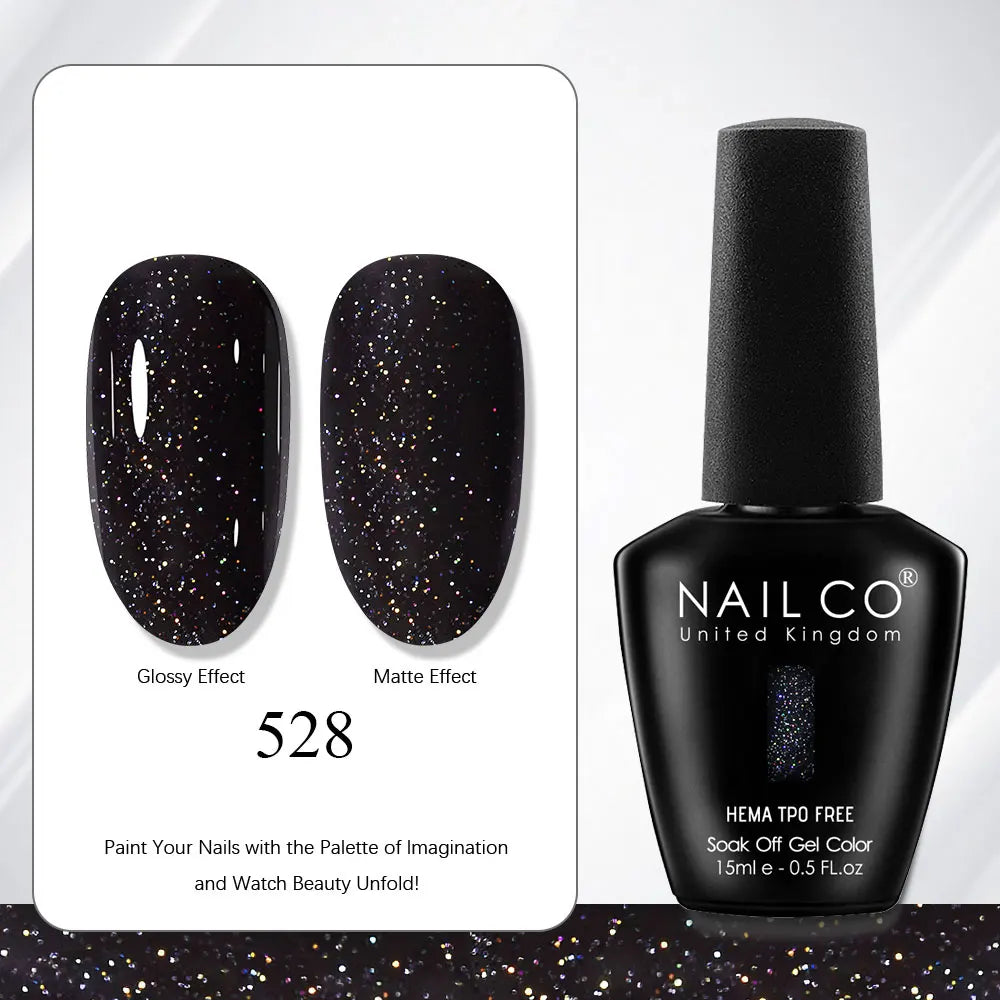 NAILCO Gel Nail Polish 15ml | 333 Colors UV/LED Soak-Off Semi-Permanent Gel Varnish | Long-Lasting Natural Resin Formula