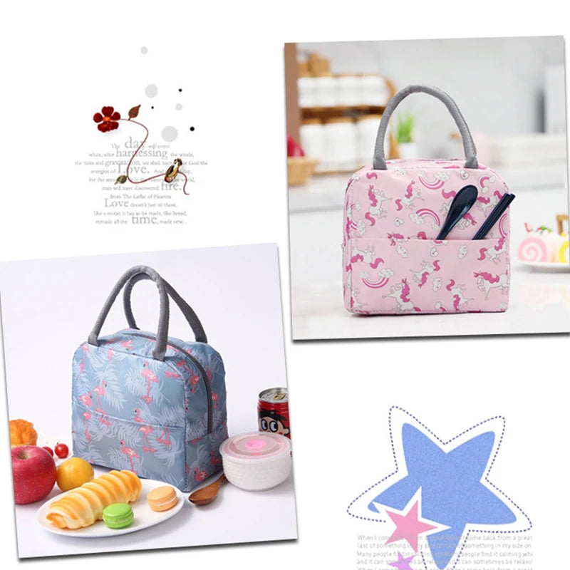 Insulated lunch bag For Women Kids Cooler Bag Thermal bag Portable Lunch Box Ice Pack Tote Food Picnic Bags Lunch Bags for Work
