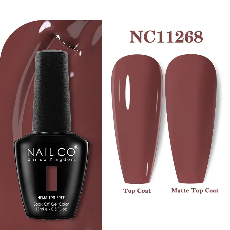 NAILCO Gel Nail Polish – HEMA-Free Soak-Off UV/LED Gel | 15ml | 333 Colors