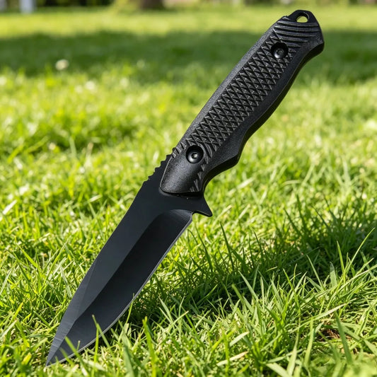 Full Tang Fixed Blade Survival Knife – 5CR13MOV Stainless Steel, ABS Handle | Camping, Hiking & EDC | Hooked or Straight