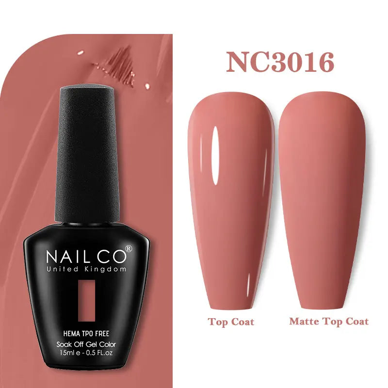NAILCO Gel Nail Polish – HEMA-Free Soak-Off UV/LED Gel | 15ml | 333 Colors