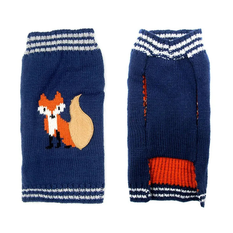 Christmas Dog Sweater Cute Cartoon Reindeer Xmas Pet Costume Puppy Cat Warm Clothes For Small Dogs Chihuahua Pug Winter Clothing