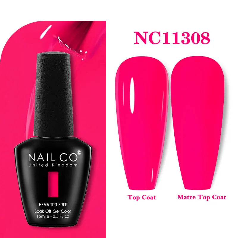 NAILCO Gel Nail Polish – HEMA-Free Soak-Off UV/LED Gel | 15ml | 333 Colors