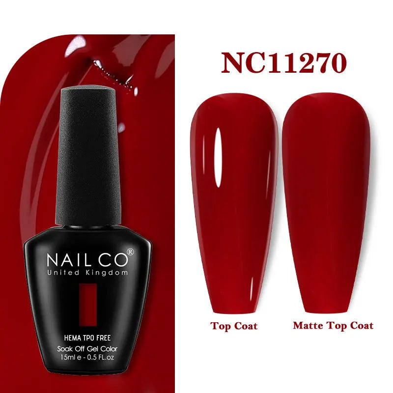 NAILCO Gel Nail Polish – HEMA-Free Soak-Off UV/LED Gel | 15ml | 333 Colors
