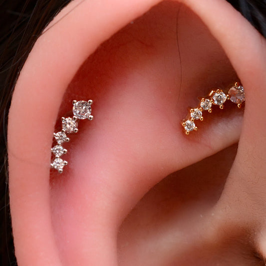 1PC Tiny 20G Stainless Steel Stud Earrings for Women Dainty Cubic Zirconia Cartilage Conch Helix Tragus Earlobe Piercing Jewelry