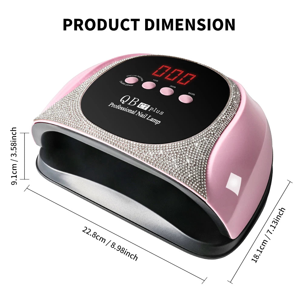 57 LED UV/LED Nail Lamp — Professional Gel Polish Curing Light with Diamond Design