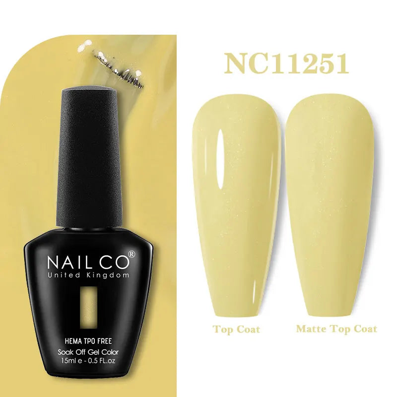 NAILCO Gel Nail Polish – HEMA-Free Soak-Off UV/LED Gel | 15ml | 333 Colors