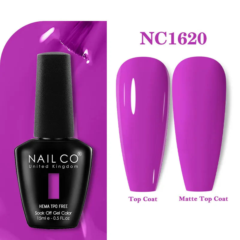 NAILCO Gel Nail Polish – HEMA-Free Soak-Off UV/LED Gel | 15ml | 333 Colors