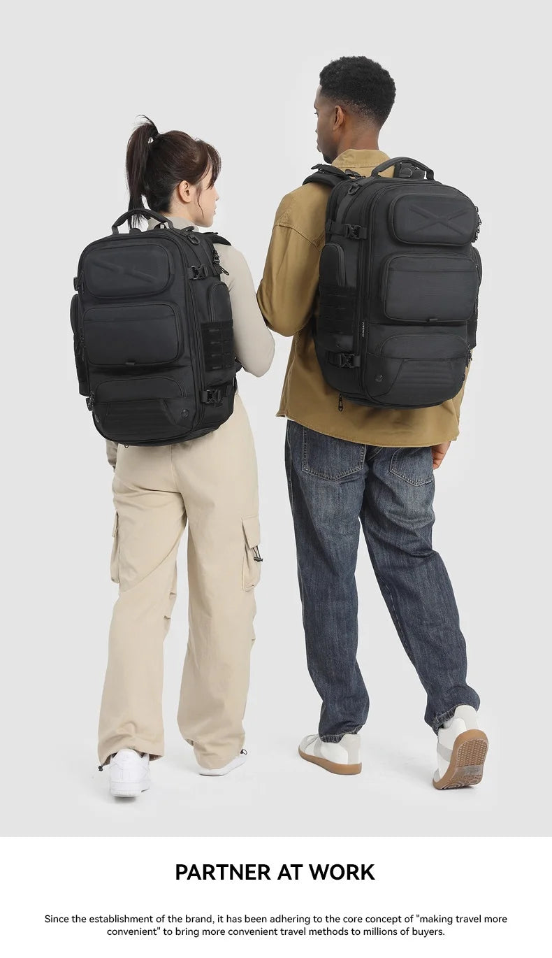 Ozuko Men's Waterproof Travel Backpack | Large Capacity Laptop Bag with Shoe Compartment