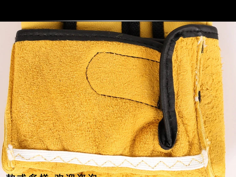 Labor Protection Gloves Leather Wear-resistant Sheepskin Hunting Protection Machine Repair Motorcycle Driver Safety Protection