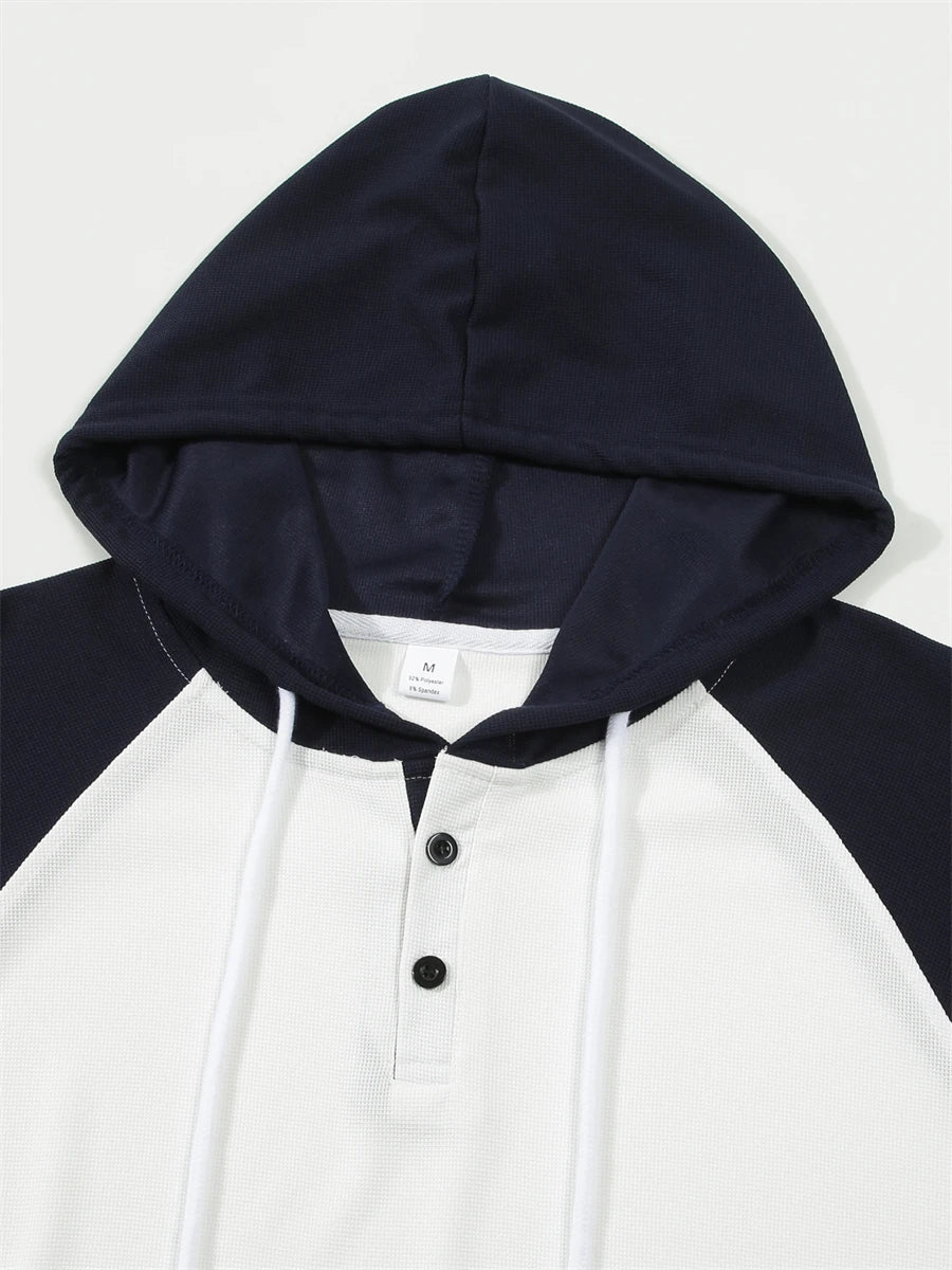 Men's Hoodie Hooded Color Block Pocket Sports & Outdoor Streetwear Cool Casual Spring & Fall Clothing Apparel Hoodies Sweatshirt