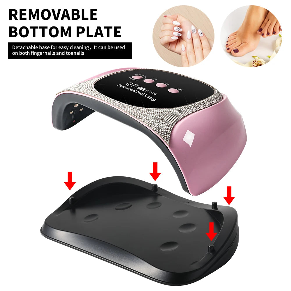 57 LED UV/LED Nail Lamp — Professional Gel Polish Curing Light with Diamond Design