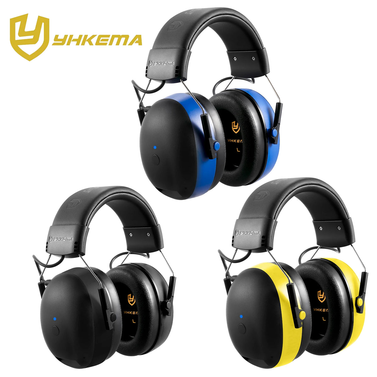 YHKEMA Bluetooth Hearing Protection Earmuffs | Noise Reduction Safety Headphones with Music & Call Support
