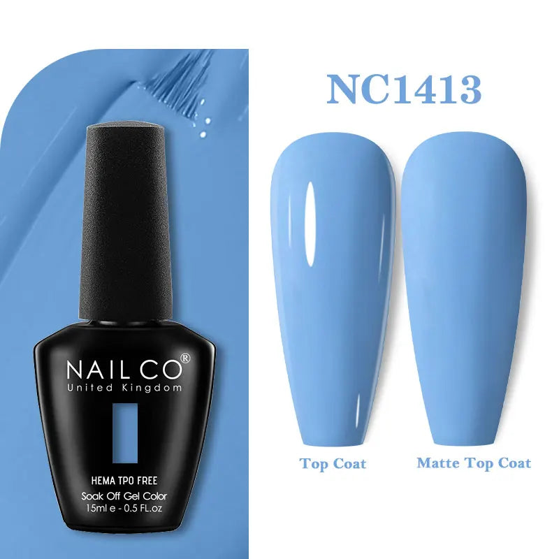 NAILCO Gel Nail Polish – HEMA-Free Soak-Off UV/LED Gel | 15ml | 333 Colors