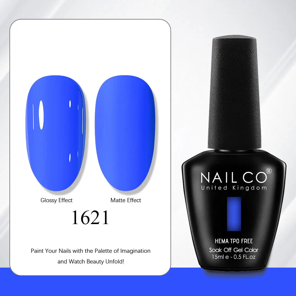 NAILCO Gel Nail Polish 15ml | 333 Colors UV/LED Soak-Off Semi-Permanent Gel Varnish | Long-Lasting Natural Resin Formula
