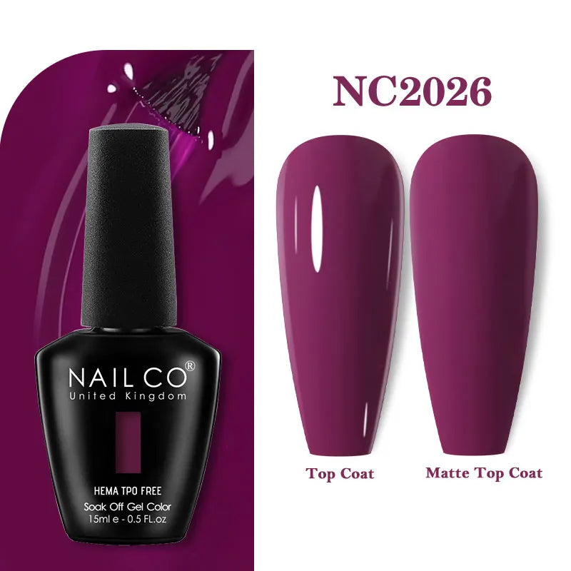 NAILCO Gel Nail Polish – HEMA-Free Soak-Off UV/LED Gel | 15ml | 333 Colors