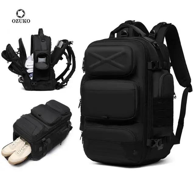 Large Capacity Waterproof Travel Backpack | Men's Outdoor Multi-Function Weekend Bag