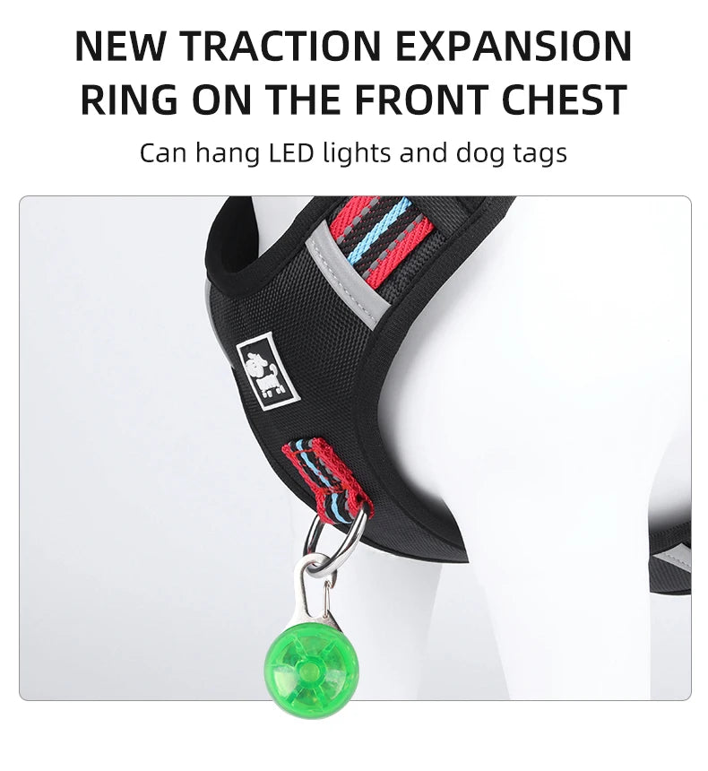 Pet Dog Harness Handle Puppy Collar Large Dog Lead Lightweight Walking Explosion-proof Lift Dog Travel Harnesses Dog Leash