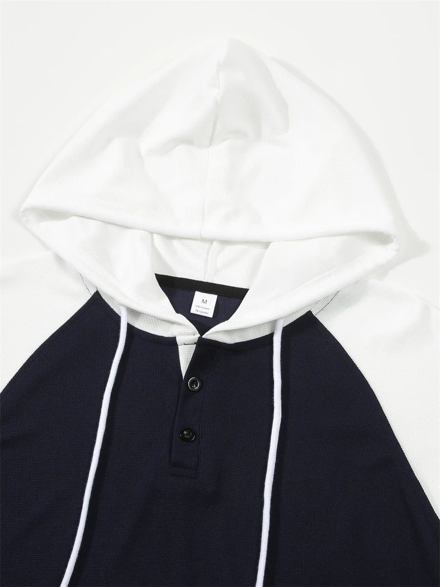Men's Hoodie Hooded Color Block Pocket Sports & Outdoor Streetwear Cool Casual Spring & Fall Clothing Apparel Hoodies Sweatshirt