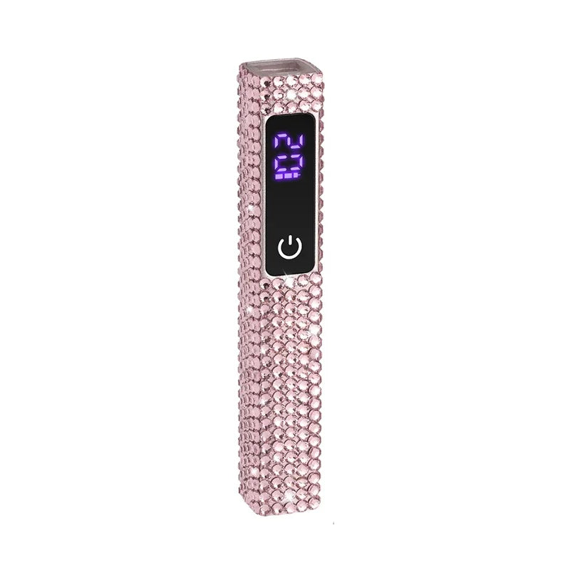 UV LED Nail Lamp Dryer Machine Portable USB Rechargeable Nail Dryer With Diamond Quick Drying Handheld Manicure Lamp For Gel