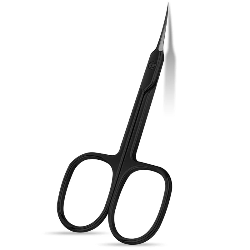 Russian Manicure Cuticle Scissors | Curved Tip Stainless Steel Dead Skin Remover