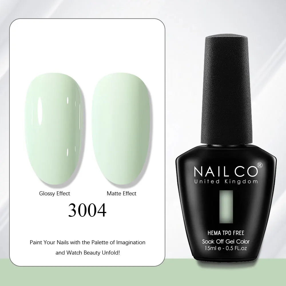 NAILCO Gel Nail Polish 15ml | 333 Colors UV/LED Soak-Off Semi-Permanent Gel Varnish | Long-Lasting Natural Resin Formula