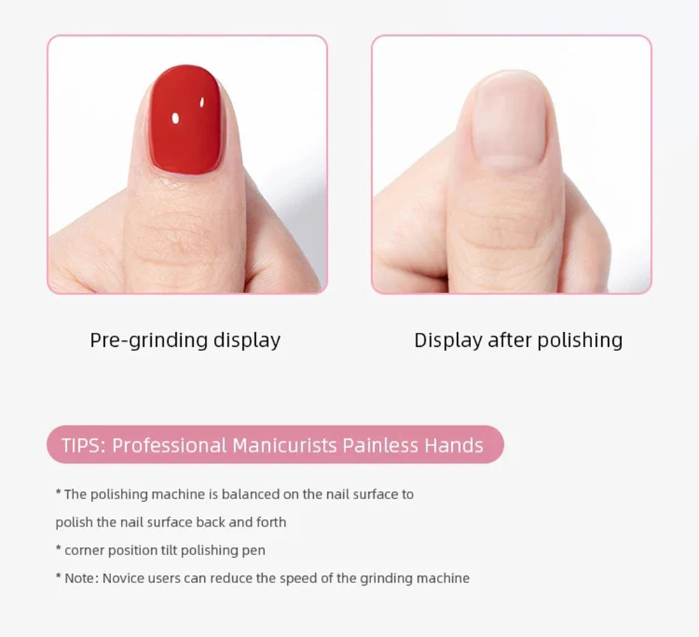 35000RPM Wireless Rechargeable Nail Drill Pen — Portable Electric Manicure Machine