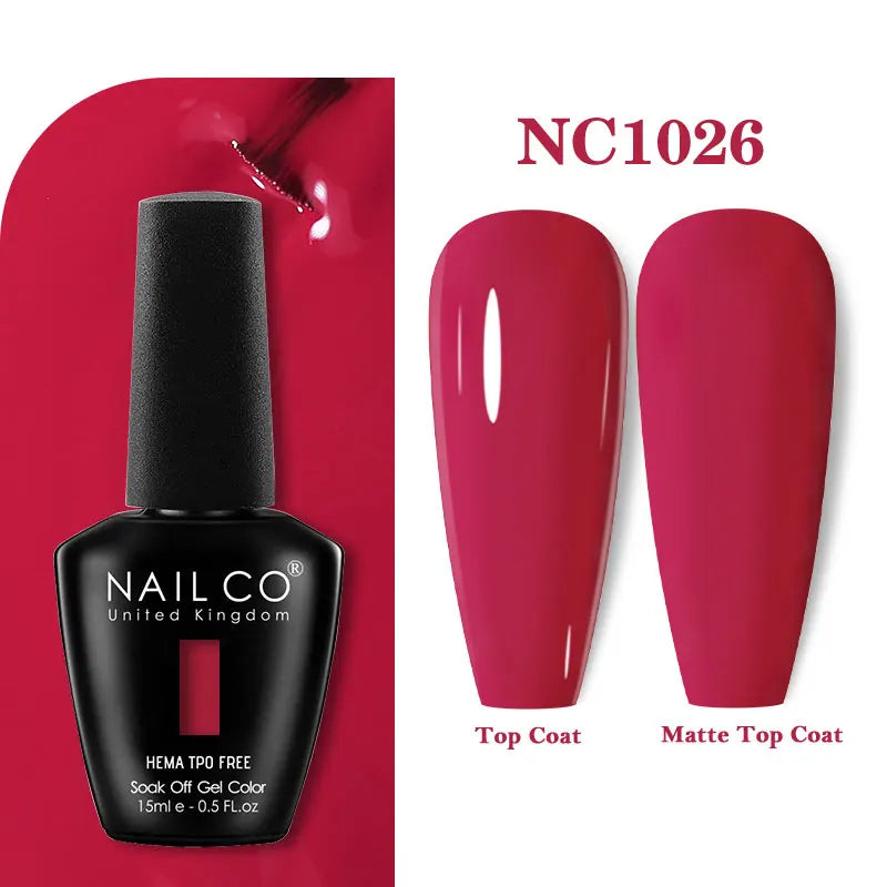 NAILCO Gel Nail Polish – HEMA-Free Soak-Off UV/LED Gel | 15ml | 333 Colors