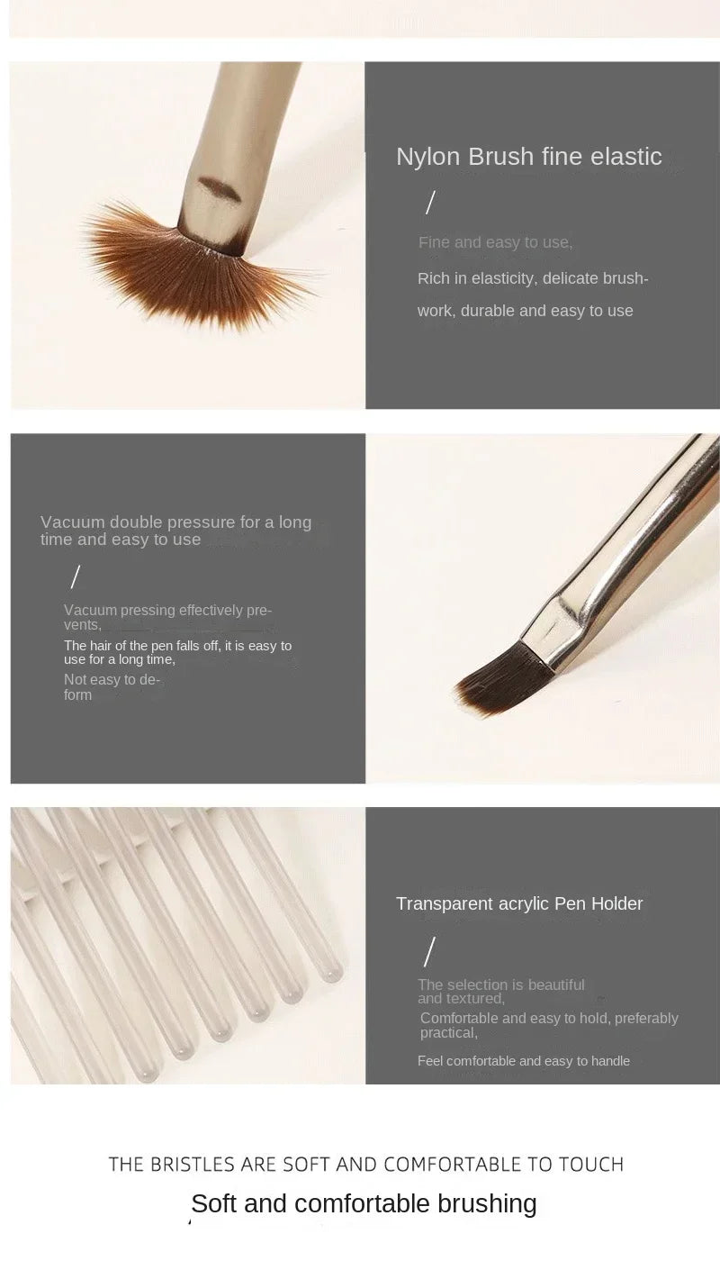 9PCS Nail Art Brush & Liner Set — DIY Acrylic Painting & Design Pens