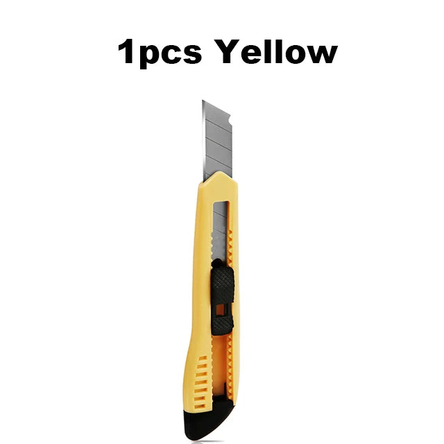 Deli SK5 18mm Retractable Utility Knife & Box Cutter – Sharp Snap Blade for Office, Art & Carton Cutting