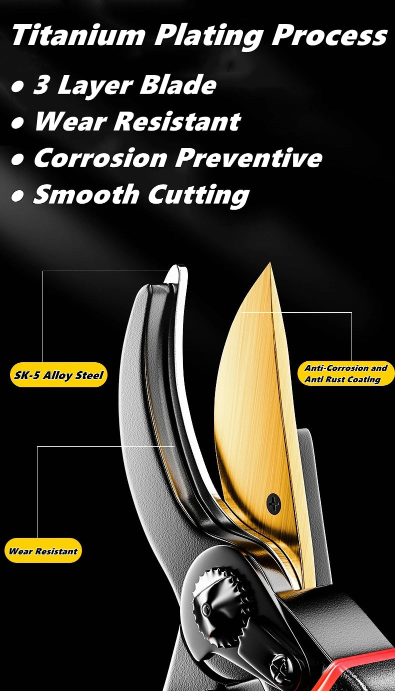 NIUXIANG Labor-Saving Garden Pruning Shears – SK-5 Carbon Steel Scissors for Bonsai, Fruit Trees, Flowers & Branches | 6 Types