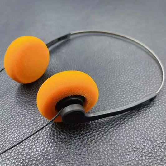 Retro Wired Headphones – Portable Over-Ear Music Headphones with 3.5mm Jack, Sports & Photo Prop Style
