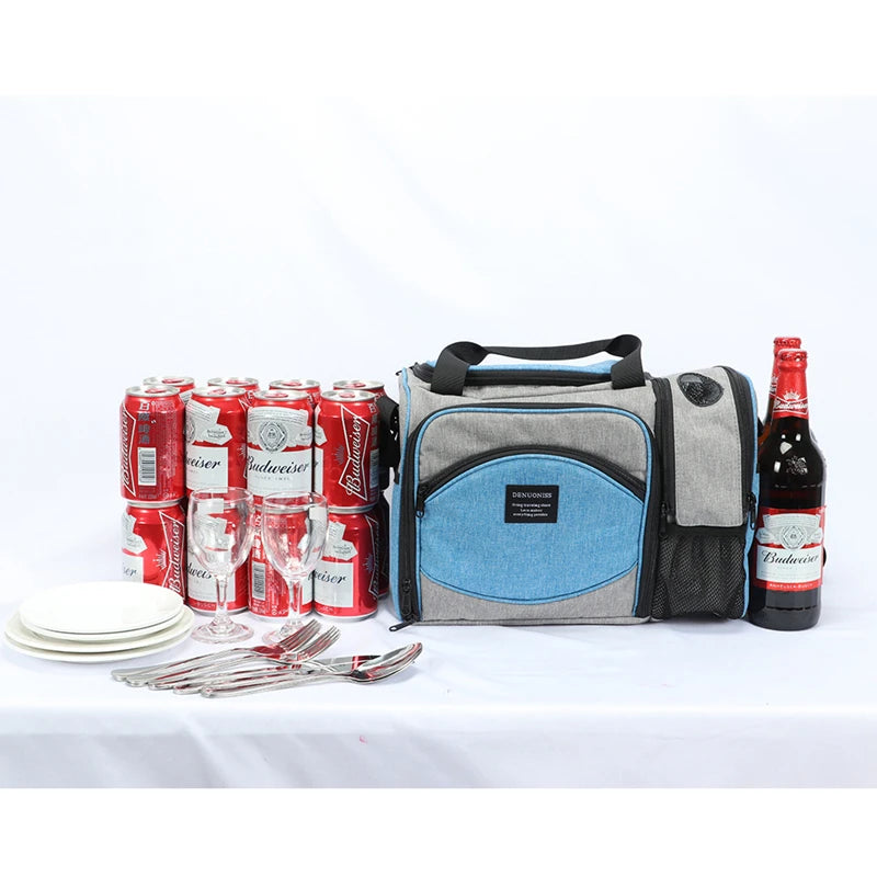 Insulated Lunch Bag — Waterproof Thermal Food Container with Adjustable Shoulder Strap