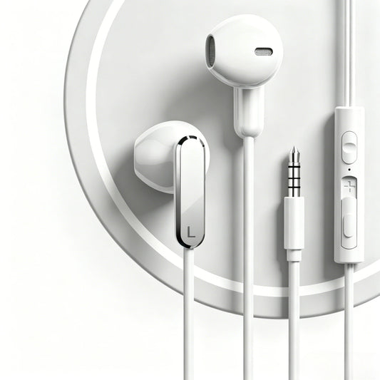 MiGuer Wired HiFi Earphones | 3.5mm & Type-C | Bass Stereo | Built-In Mic | Volume Control | Waterproof | Gaming & Music | 4 Colors