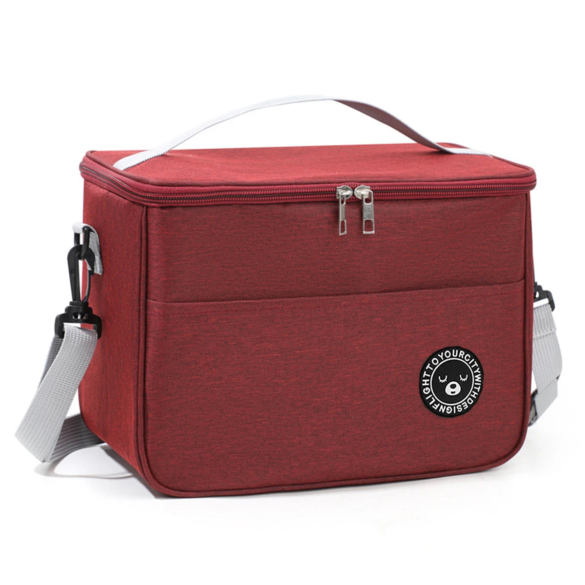 Large Capacity Hand-held with Shoulder Strap Insulated Bag, Multifunction Lunch Box Bag, Student Thickened Waterproof Lunch Bag